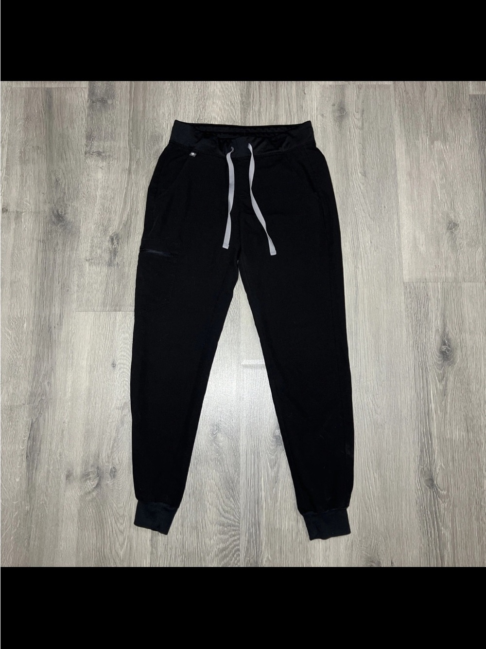 Black Drawstring Jogger Pants
